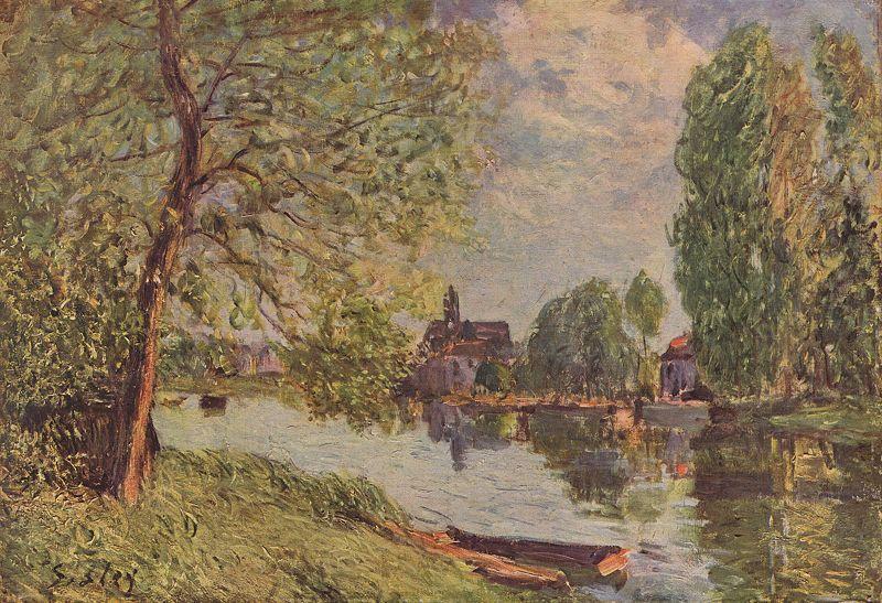 Alfred Sisley Flublandschaft bei Moret sur Loing China oil painting art